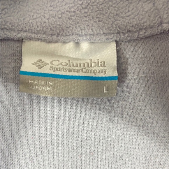 Columbia purple fleece half zip size large - Picture 3 of 6